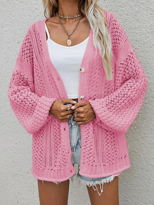 Levoire | Gilet À Boutons Ouvert Avec Nœud Pour Un Style Confortable Rosa
