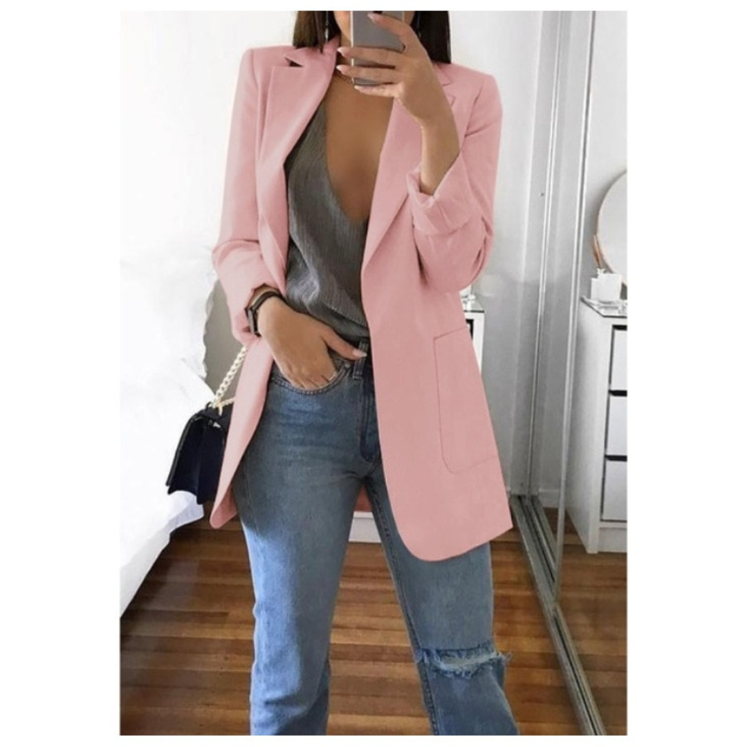 Levoire | Blazer Décontracté Élégant rose pâle