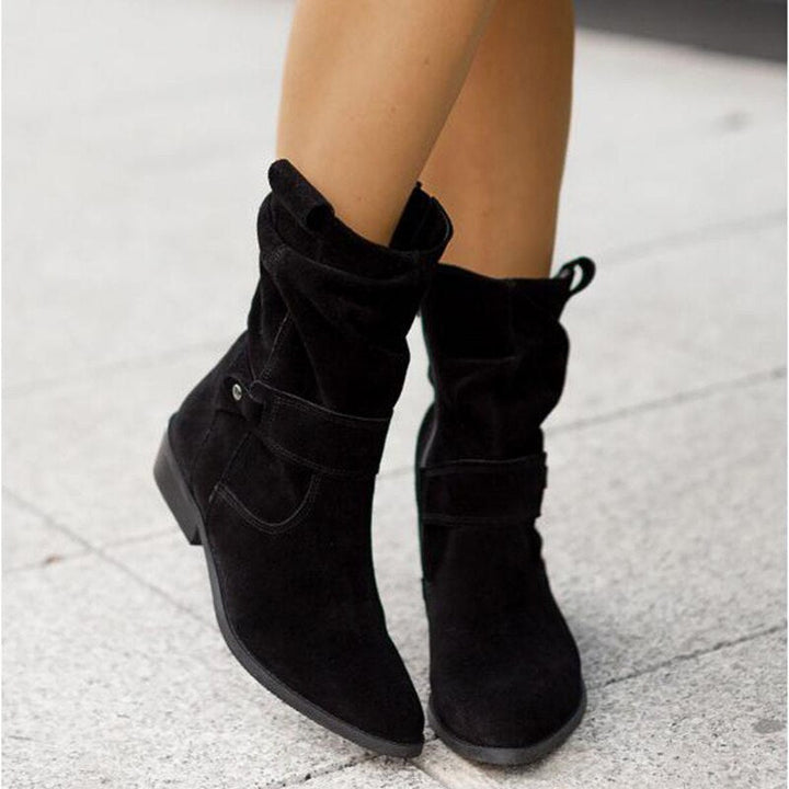 Levoire | Bottines Pour Femmes Avec Fermeture Éclair Et Talon Confortable Noir