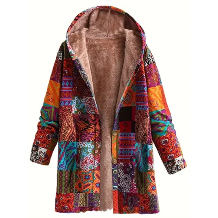 Levoire | Sweatshirt pour femmes à capuche grandes tailles Multicolore