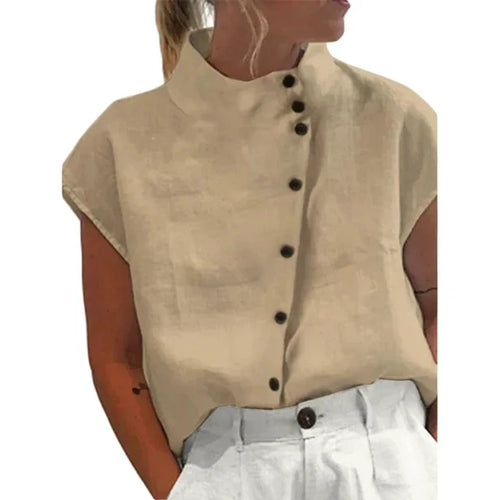 Levoire | Blouse Élégante Avec Col Montant