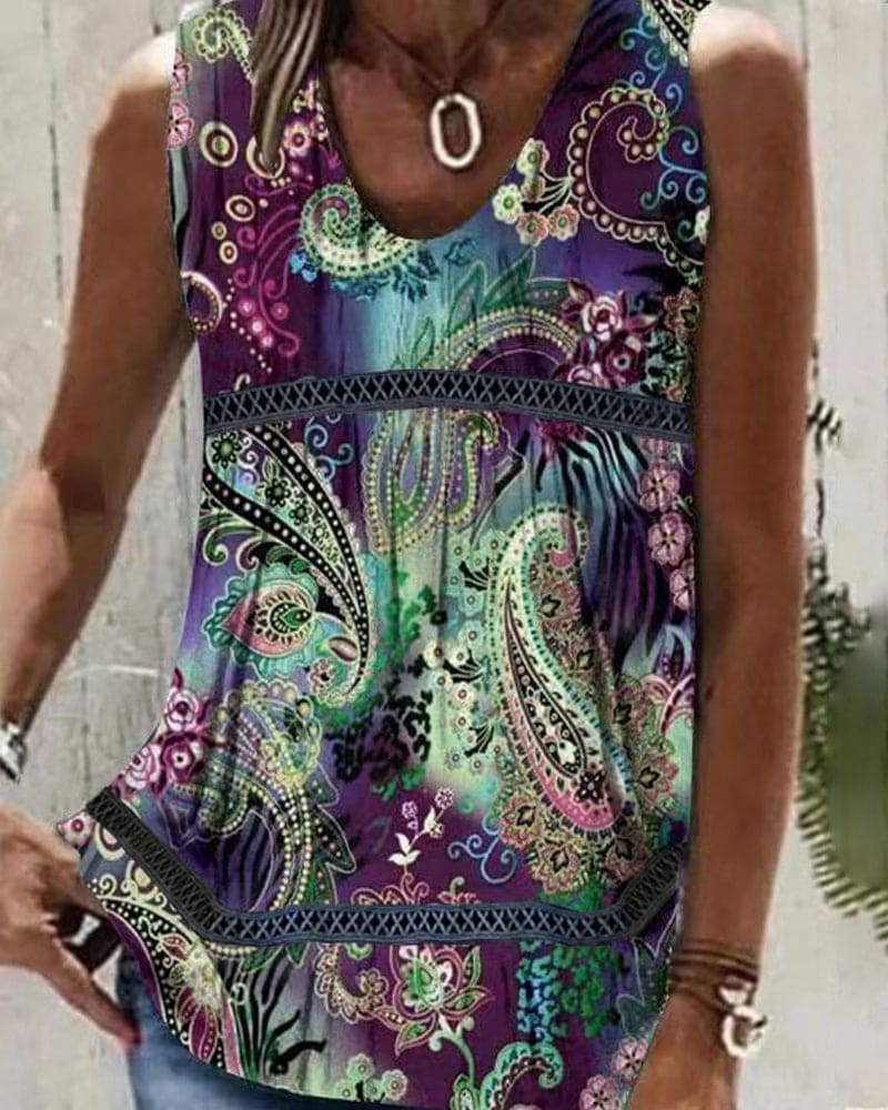 Levoire | Femme Blouse À Imprimé Floral Lila