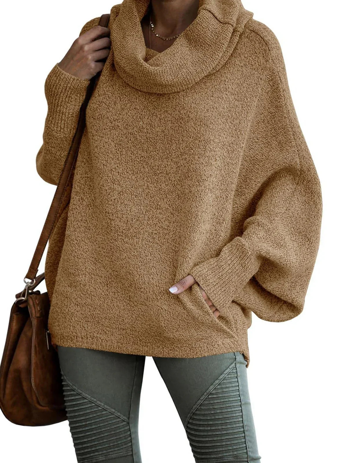 Levoire | Chauffe Pull Femmes Dans Le Style Hiver Khaki