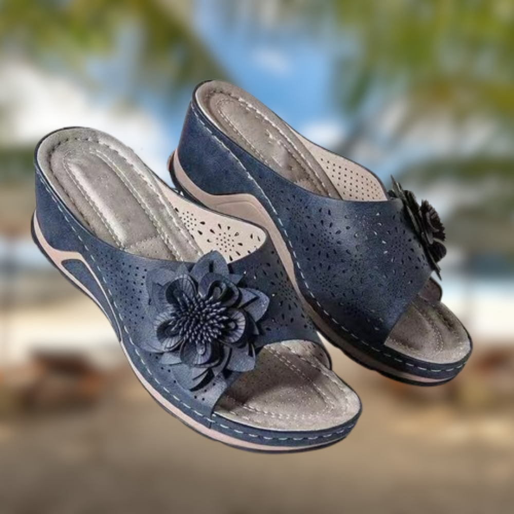 Levoire | Sandales confortables pour femmes Bleu Foncé