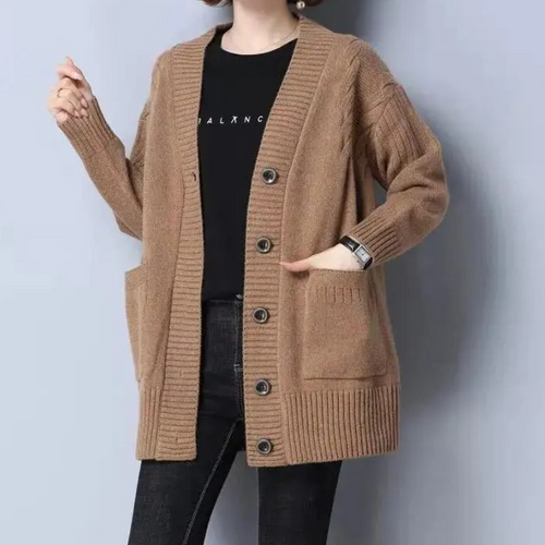 Levoire | Gilet femme ouvert à poches et manches longues