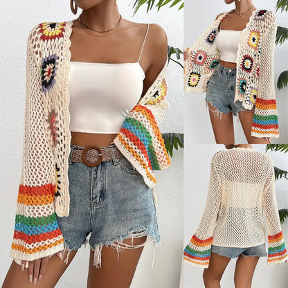 Levoire | Pull Élégant À Col V Tricot Avec Devant Ouvert