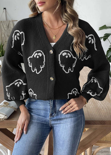 Levoire | Pull-Over À Boutons V Décolleté Français Pour L'Automne