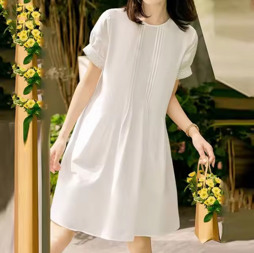 Levoire | Robe Élégante Avec Encolure Ronde