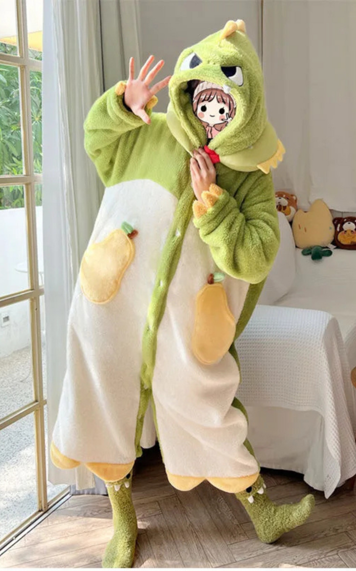 Levoire | Pyjama Femme Fox Cocooning Et Style Unique Vert