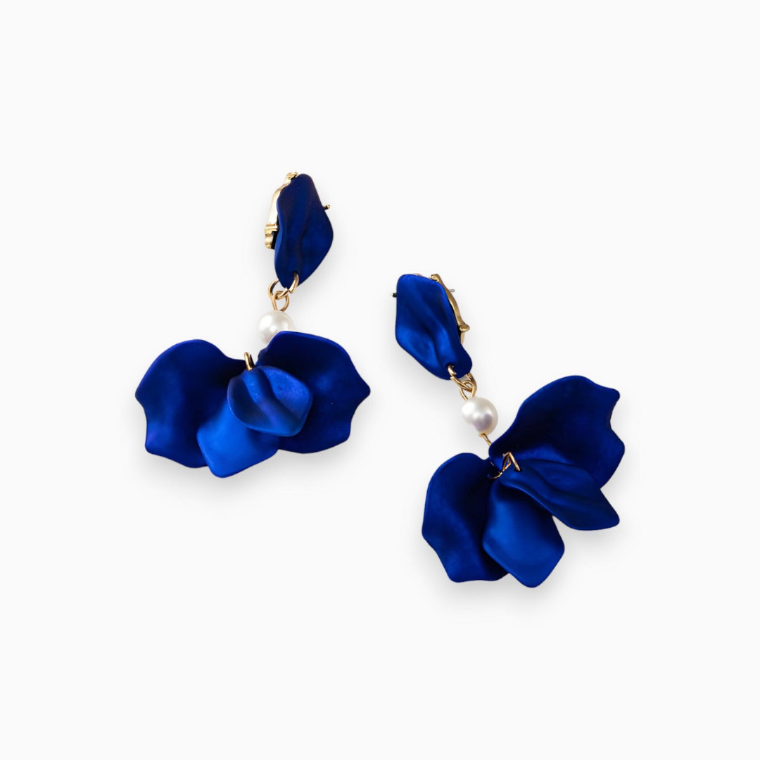 Levoire | Femmes Serenade Perles Pendentifs Doré Plaqué Bleu