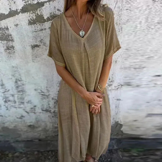 Levoire | Robe Printanière Abricot