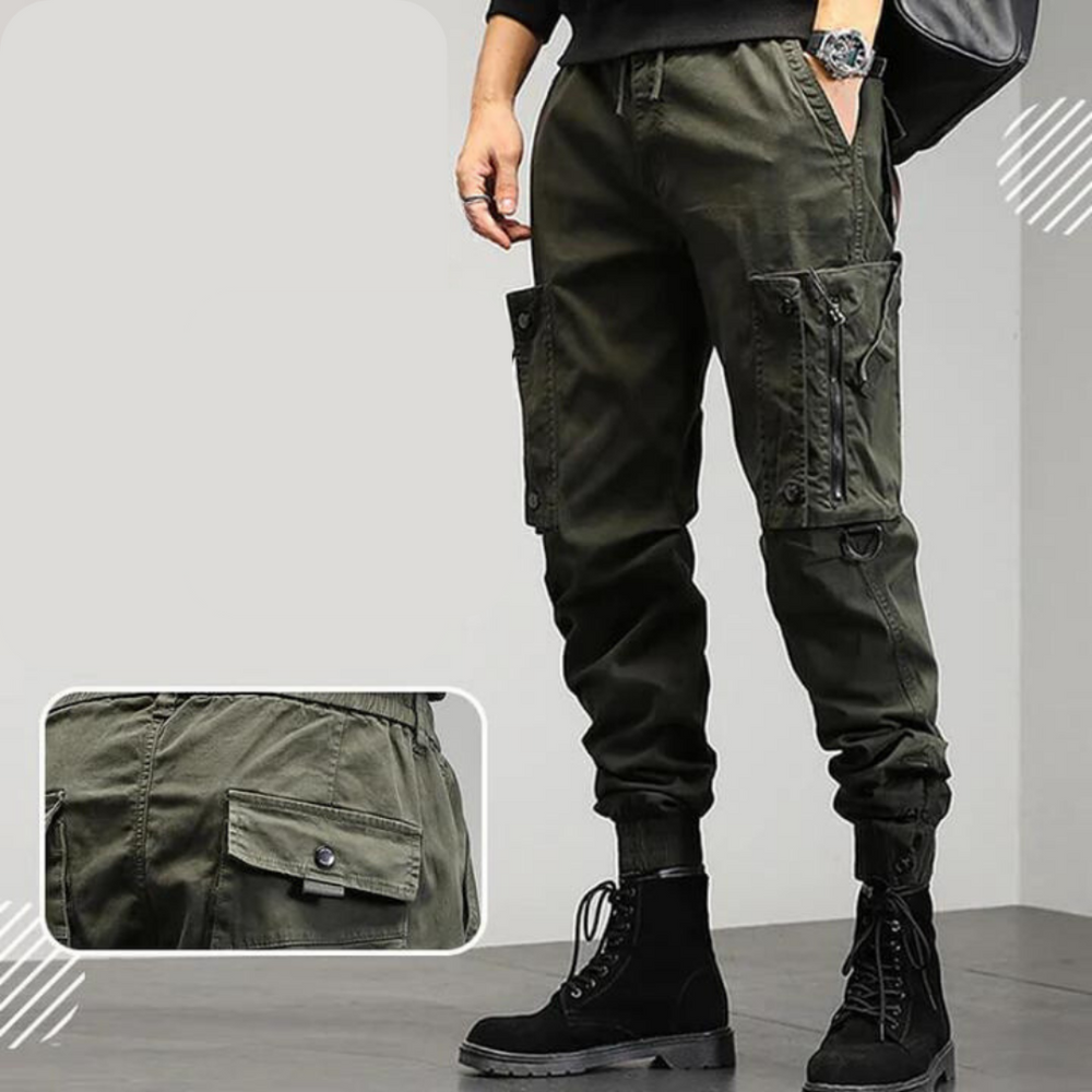 Levoire | Pantalon Cargo Pour Hommes Au Design Pratique Vert