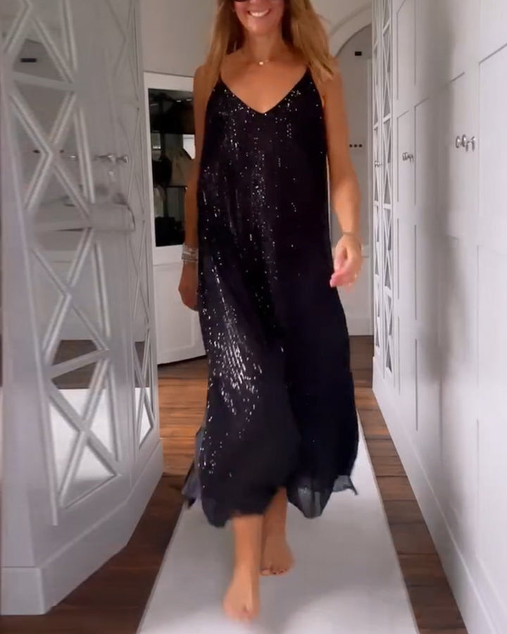 Levoire | Robe À Paillettes Polyvalente Noir