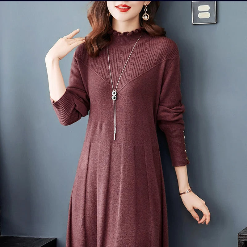 Levoire | Élégant Robe Tricot Midi