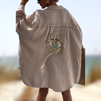 Levoire | Chemisier d'été de plage Beige