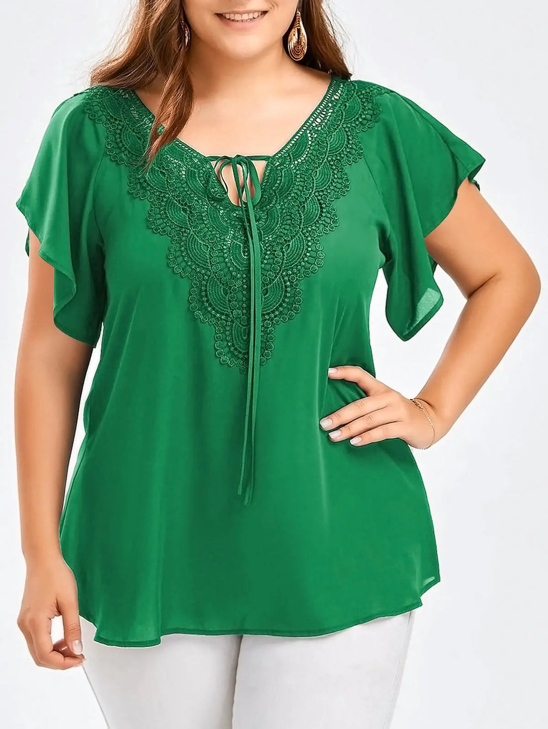 Levoire | Femke Plus-Size Top - Confortable Et Élégant Vert