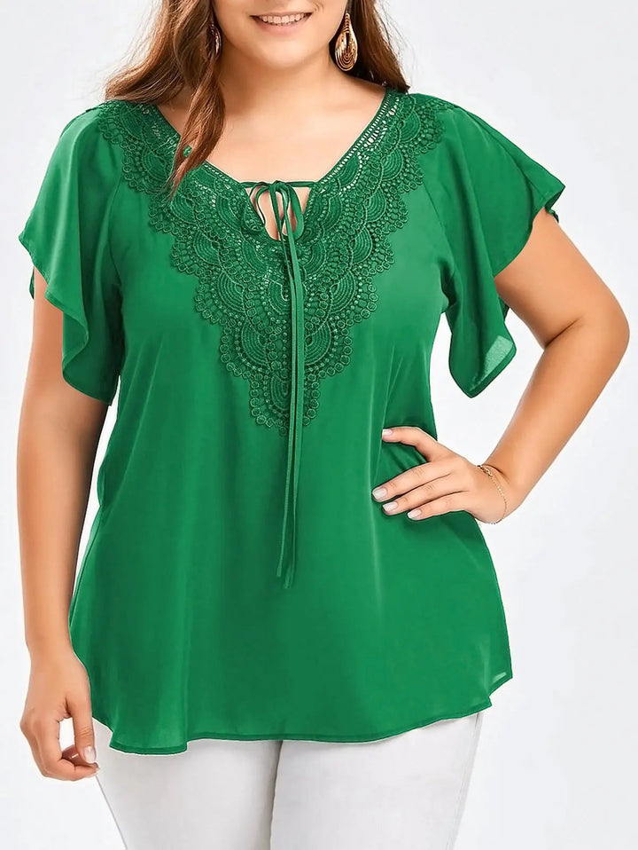 Levoire | Femke Plus-Size Top - Confortable Et Élégant Vert