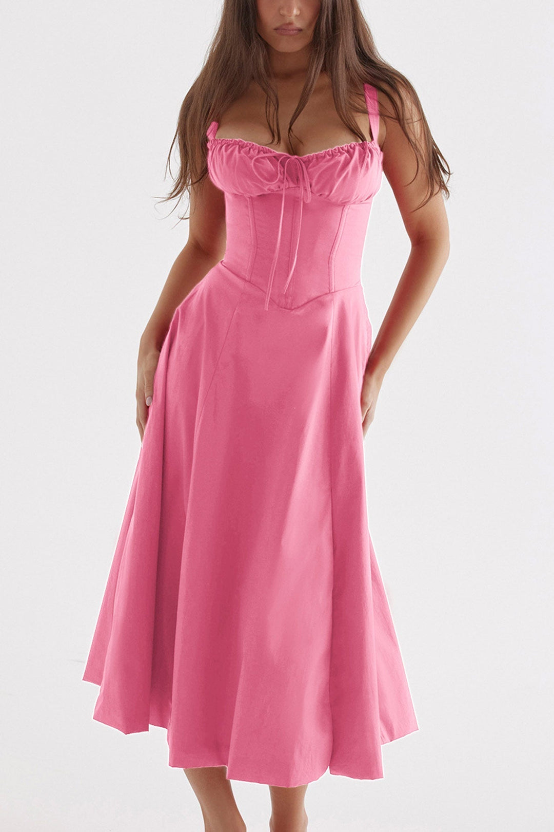 Levoire | Robe élégante manches longues Rosa