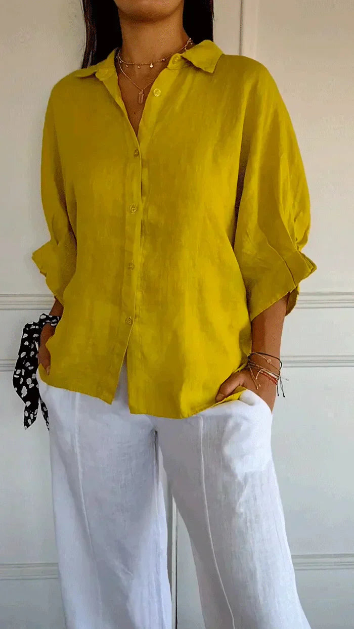 Levoire | Chemise À Nœuds Jaune