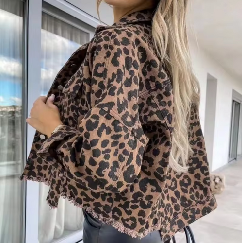 Levoire | Veste En Jeans À Motif Léopard