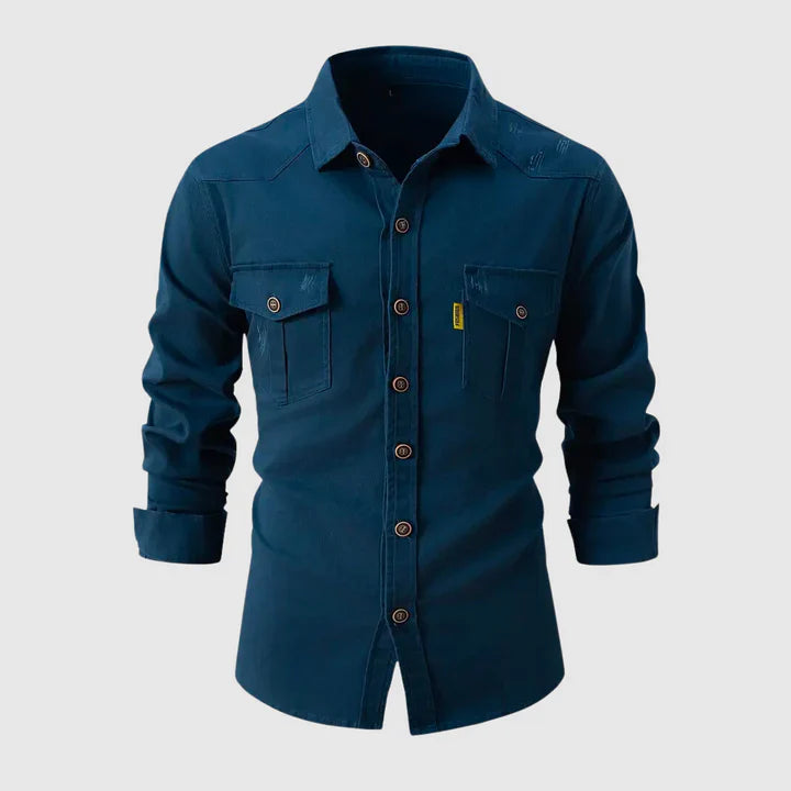 Levoire | CHEMISE ÉLÉGANTE POUR HOMME Bleu