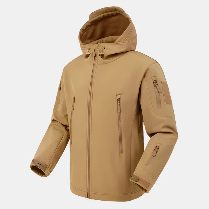 Levoire | Veste à capuche résistante au vent Khaki