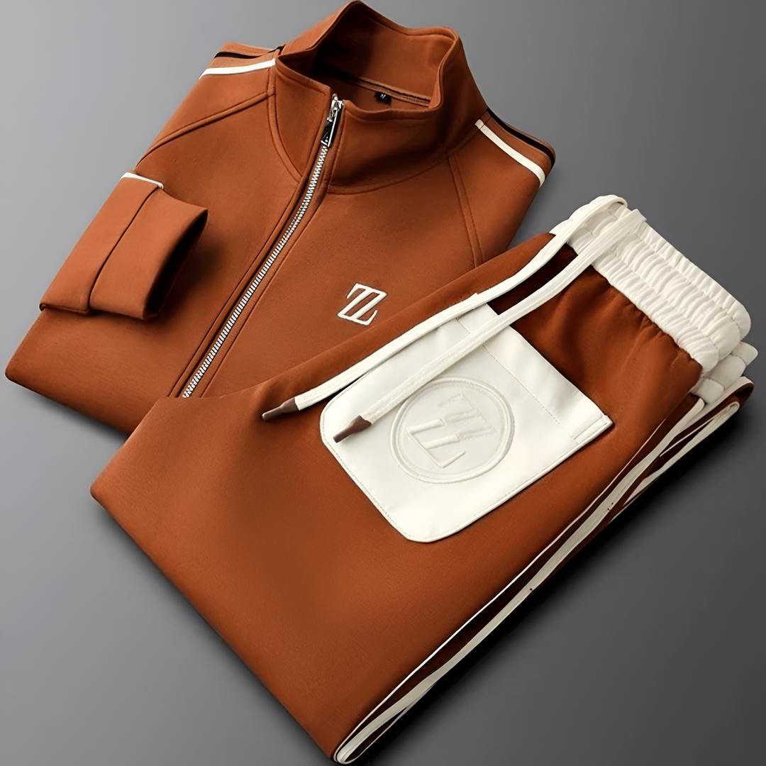 Levoire | Ensemble De Survêtement Élégant Et Confortable Pour Un Style Actif Marron foncé