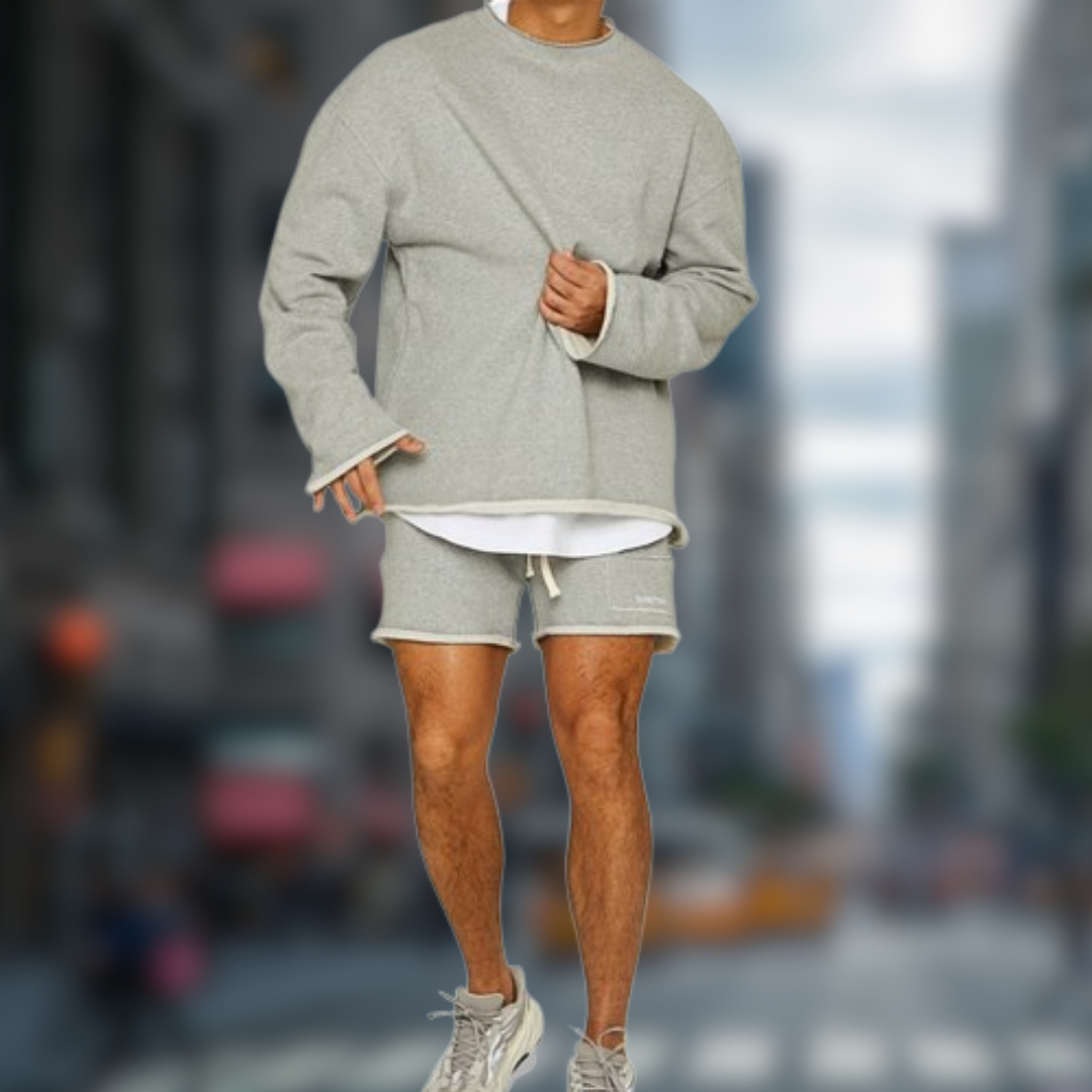 Levoire | Set Sweater et Shorts Gris