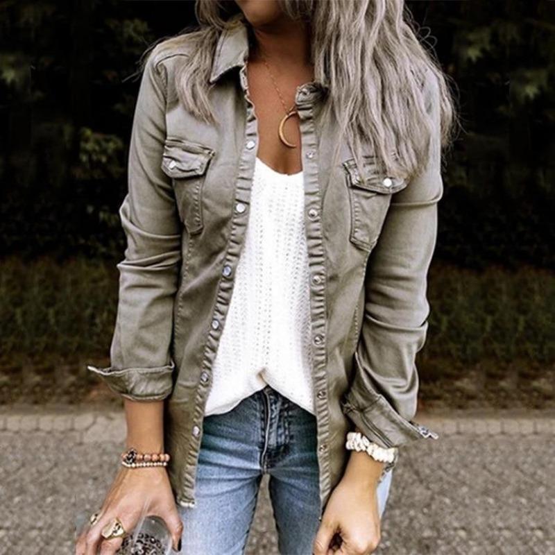 Levoire | Veste En Jean Pour Femmes Gris