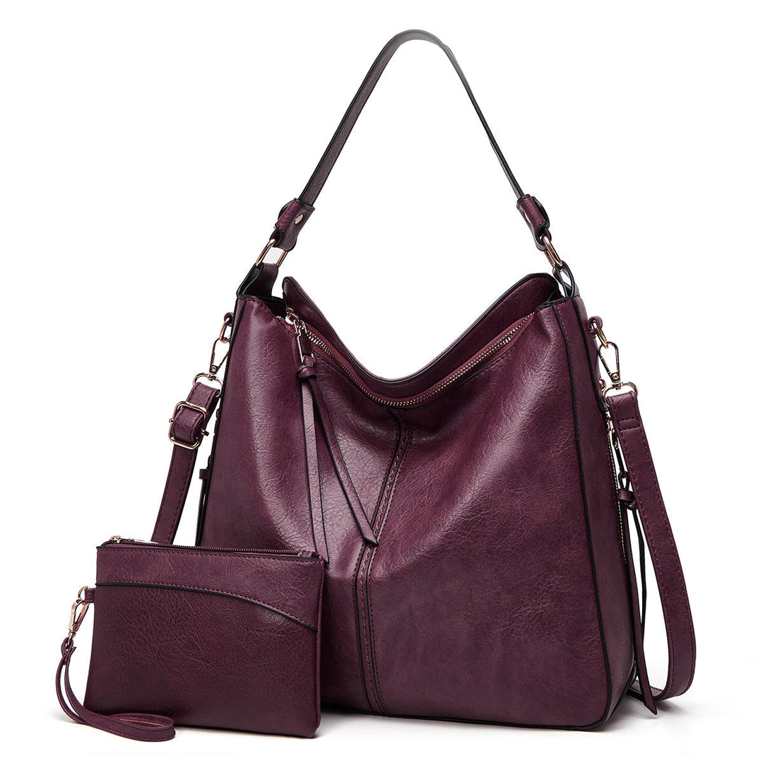 Levoire | Sac En Cuir Avec Grande Capacité Et Poches Latérales Setti violet