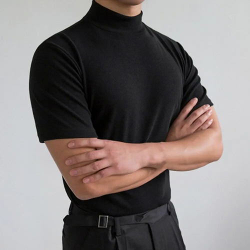 Levoire | Chemise pour homme élégante T-shirt basique à col roulé avec col haut