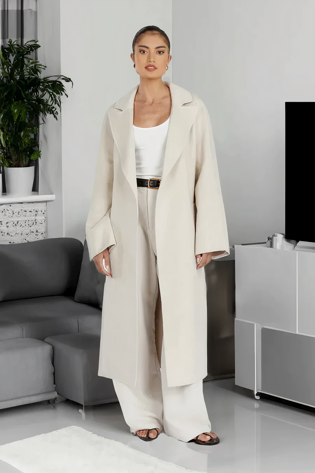Levoire | Manteau Long FR Femmes Chic FR L'Hiver Beige