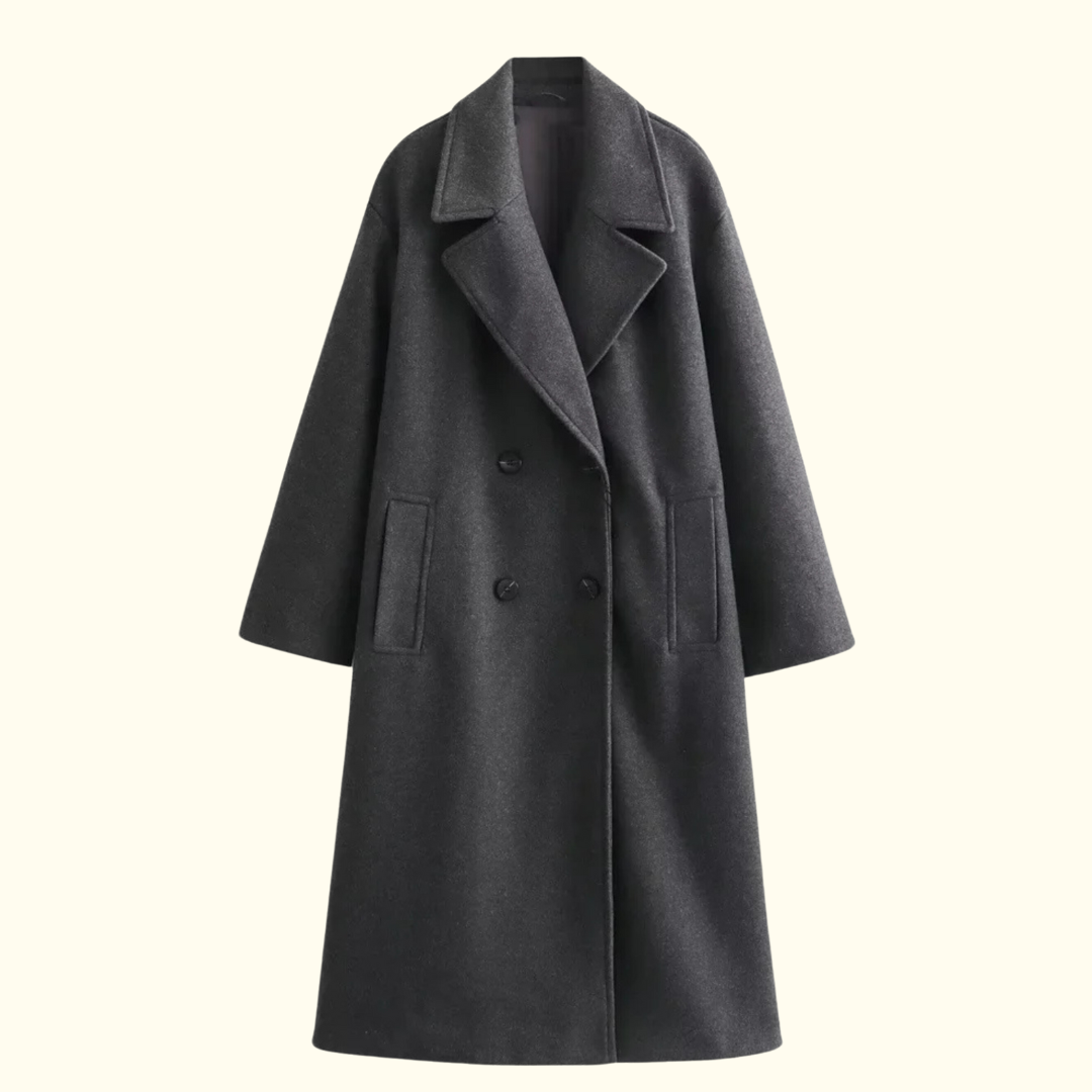 Levoire | Chic Robe Manteau Gris