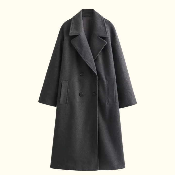 Levoire | Chic Robe Manteau Gris