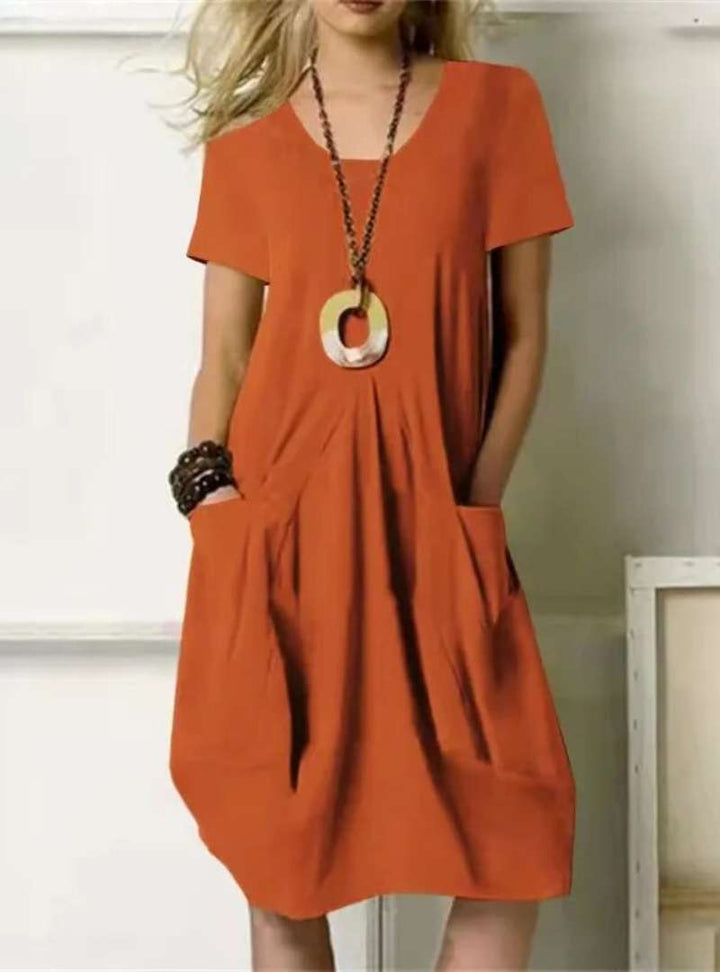 Levoire | Robe mi-longue élégante Orange