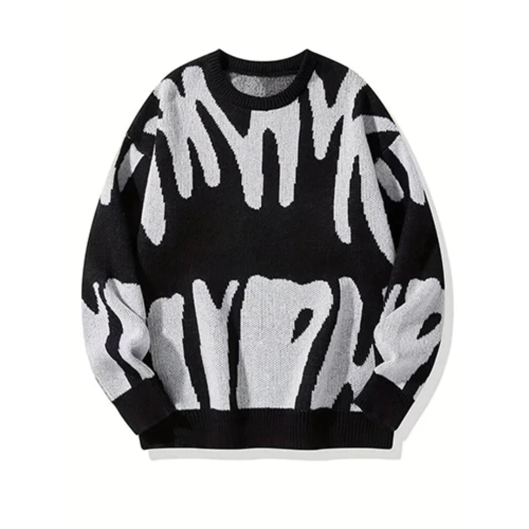 Levoire | Grandes tailles pull pour hommes Noir