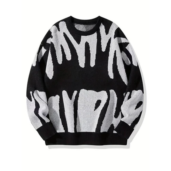 Levoire | Grandes tailles pull pour hommes Noir