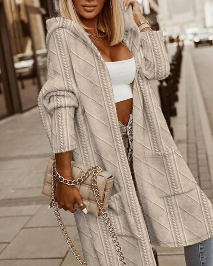 Levoire | Long Hoodie Avec Capuche Khaki