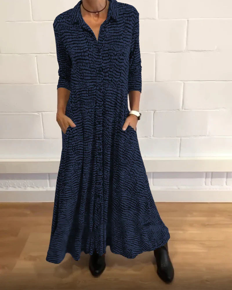 Levoire - Robe vintage élégante Bleu