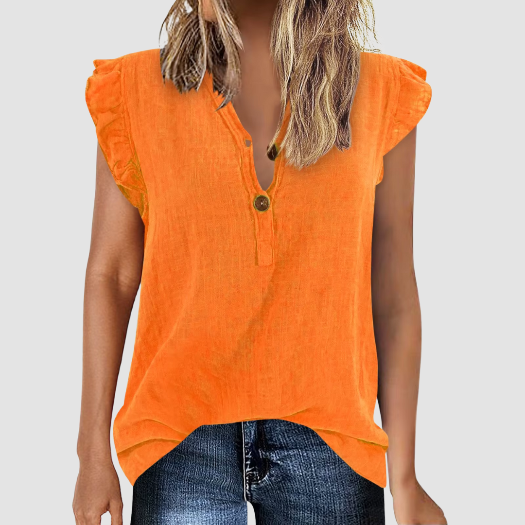Levoire | Blouse D'Été Relaxante Orange