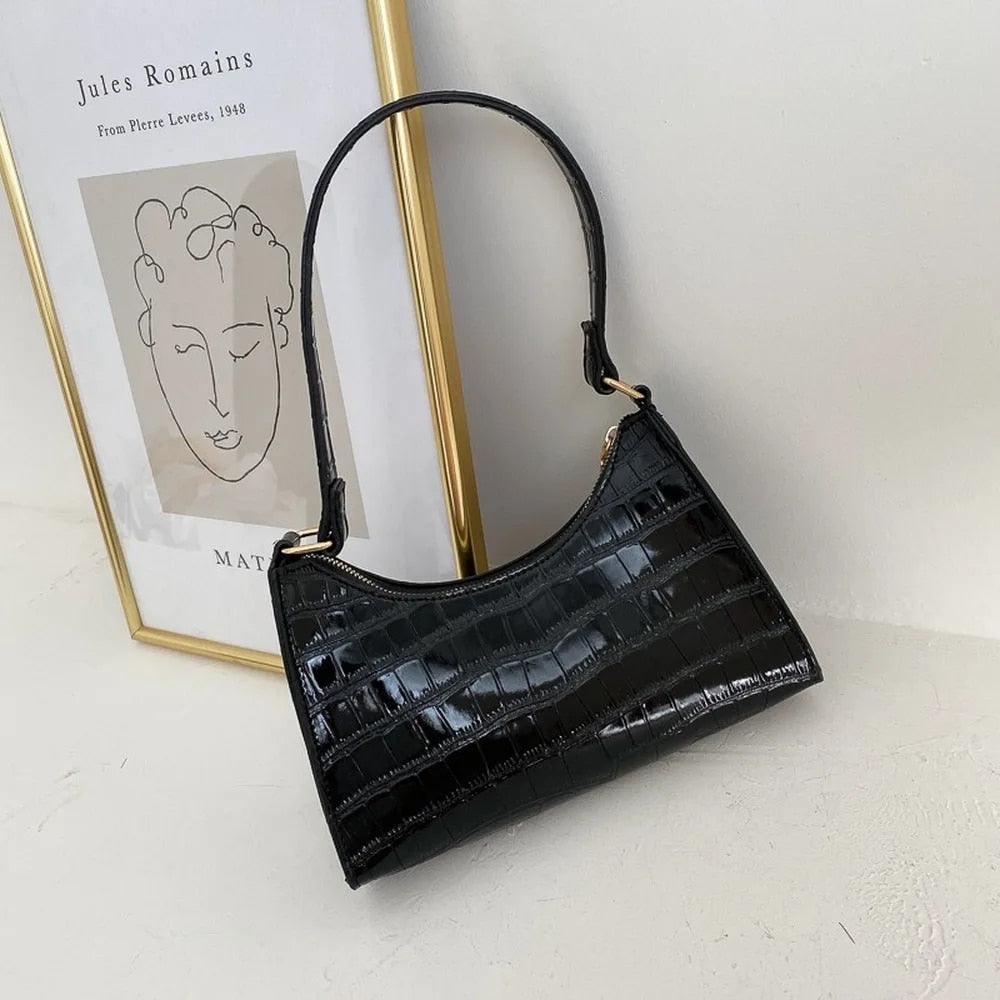 Levoire | Sac pour femmes élégante en cuir à épaule Noir