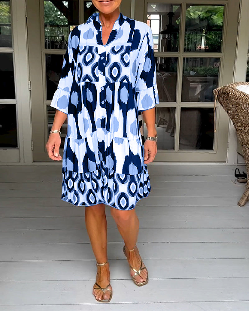 Levoire | Robe imprimée Bleu