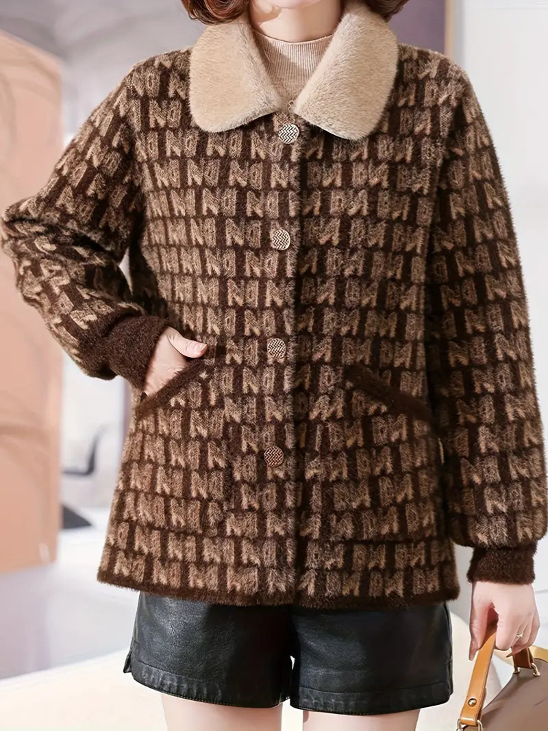 Levoire | Veste Femme Avec Imprimé Intégral Veste Chic et Unique Pour Femmes XL