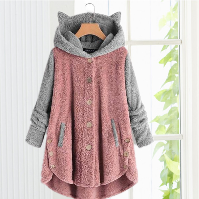 Levoire | à Capuche Avec Oreilles De Chat Rose