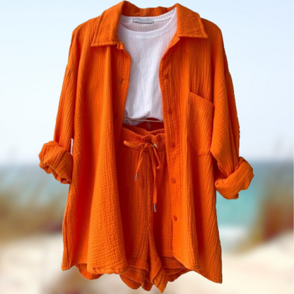 Levoire | Ensemble d'été à deux pièces Orange