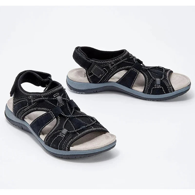Levoire | Chaussure d'été confortable pour femmes Noir