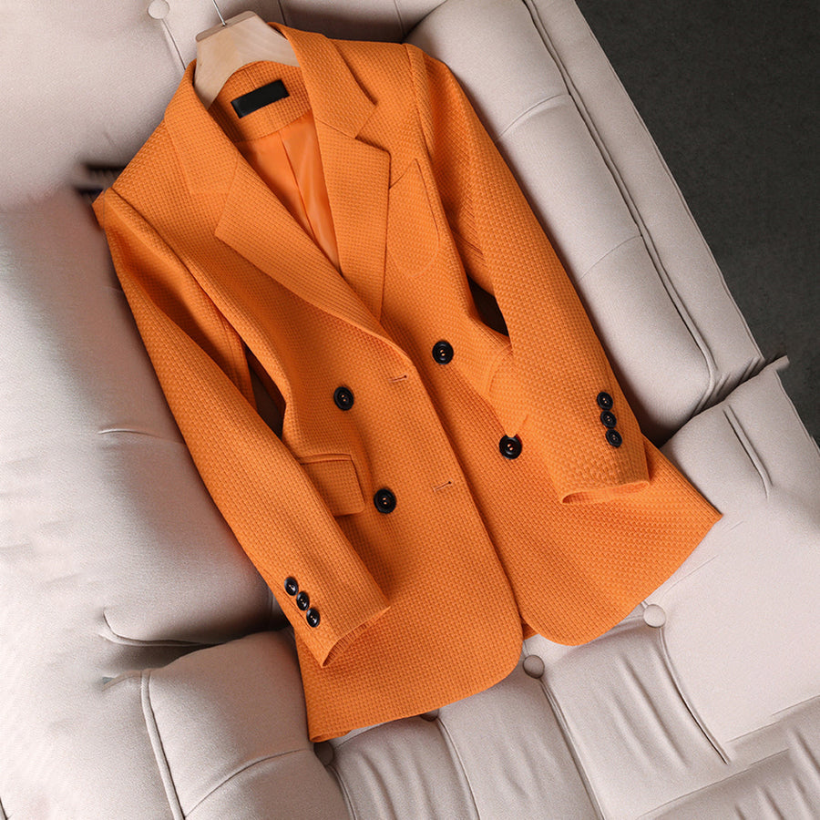Levoire | Blazer Avec Boutons Pour Femmes, Parfait Pour Une Apparence Raffinée Orange