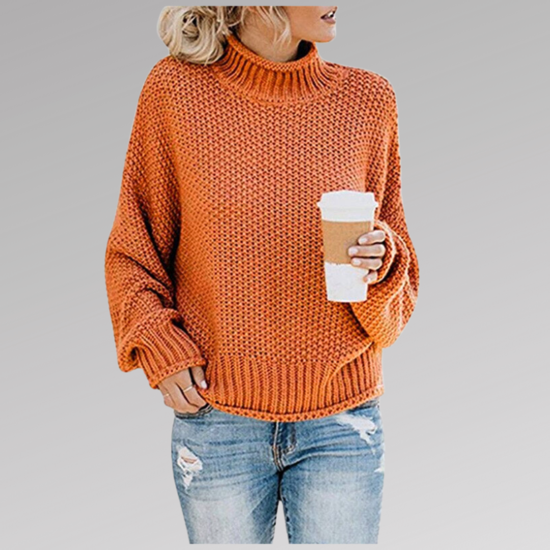 Levoire | Pull En Tricot Décontracté Orange