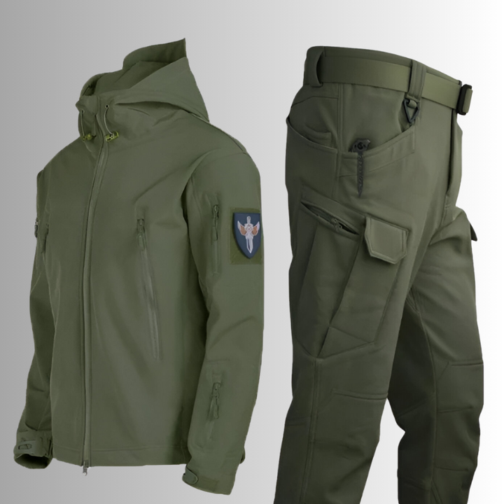 Levoire | Veste Softshell Et Pantalons Cargo Série olive vert