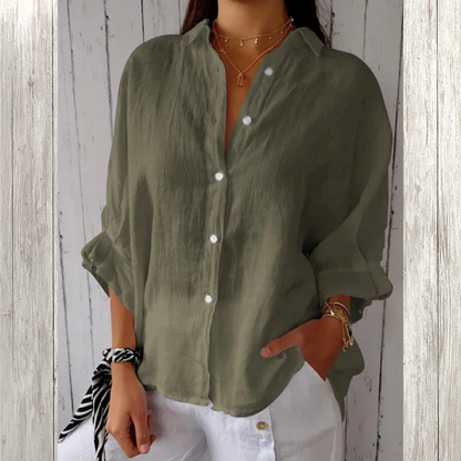 Levoire | Chemisier décontracté léger Vert militaire